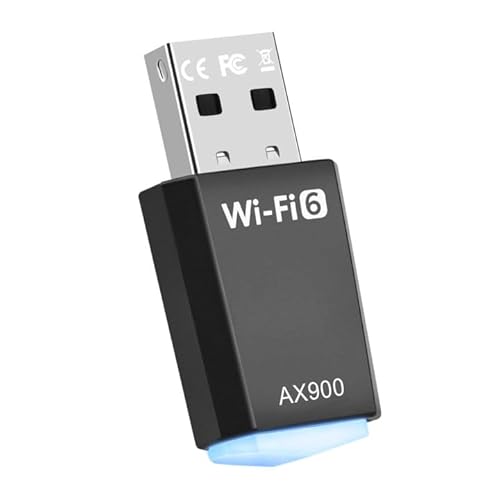 USB WLAN Stick Adapter für PC - AX900 USB WLAN Adapter Dual Band 2.4GHz/5GHz mit eingebautem Treiber, USB WiFi 6 Adapter für PC/Desktop/Laptop Kompatibel mit Windows 11/10/8.1/8/7 005 von STAPERFO