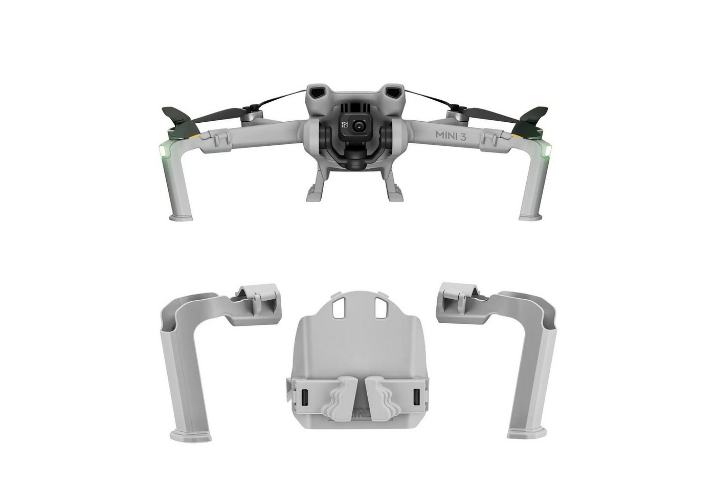 STARTRC Landefüße Erweiterte Fahrwerk abnehmbar für DJI Mini 3 Zubehör Drohne von STARTRC