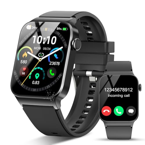 STECEi Smartwatch für Damen und Herren mit Telefonfunktion, Smart Watch 100+ Sportmodi, Fitnessuhr mit Schrittzähler, Dunkelblau, Schwarz STECEi Smartwatch für Damen und Herren mit Telefonfunktion, Smart Watch 100+ Sportmodi, Fitnessuhr mit Schrittzähler, Dunkelblau, Schwarz von STECEi