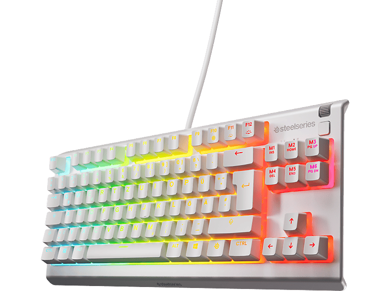STEELSERIES APEX 3 TKL, Gaming Tastatur, Rubberdome, Kabelgebunden, Weiß STEELSERIES APEX 3 TKL, Gaming Tastatur, Rubberdome, Kabelgebunden, Weiß von STEELSERIES