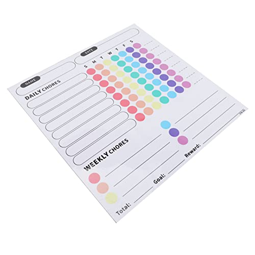 STOBOK 1 Blatt Whiteboard Kalender Schreibblöcke Notizblock Aufkleber Memo-Erinnerung Zeitplan Message Board Notiztafel Nachrichtentafel Für Die Küche PVC Magnet Kühlschrank von STOBOK