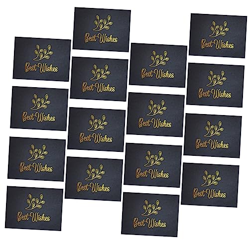 STOBOK 1 Satz 100 Stück Geschenkbox Dekorationskarte leere dankeskarten kreative Karten kartenschachtel card box card Segenskarten für das neue Jahr Feiertagssegenkarten Papier Black von STOBOK