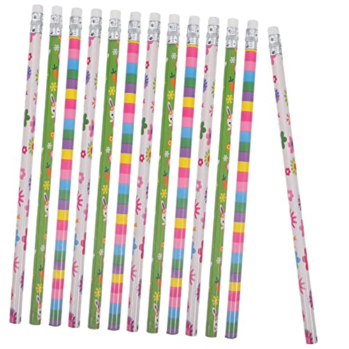 STOBOK 1 Satz -bleistift Bleistifte Malstifte Tragbarer Kinderbleistift Bleistift Schreiben Tragbarer Zeichenstift Bleistift Mit Radiergummi Osterstifte Mit Radiergummis Holz 40st von STOBOK