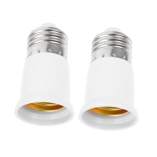 STOBOK 2 Stücke Schraube Lampenfassung Konverter E27 Glühbirne Licht Extender Erweiterung Ersatz Adapter Basis Lampenfassung Adapter Metall Weiß STOBOK 2 Stücke Schraube Lampenfassung Konverter E27 Glühbirne Licht Extender Erweiterung Ersatz Adapter Basis Lampenfassung Adapter Metall Weiß von STOBOK