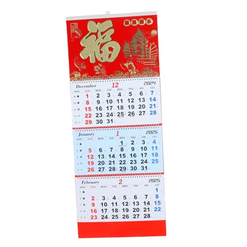 STOBOK 2025 40 Kalender Mini Kalender Im Chinesischen Stil Mond Neujahrskalender Countdown Kalender Chinesischer Tierkreiskalender Abreißkalender Abreißbarer Chinesischer Kalender von STOBOK