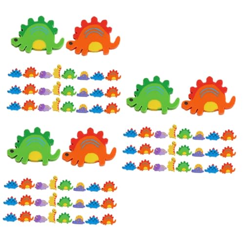 STOBOK 3 Sätze Dinosaurier Radiergummi 3d-tier-radiergummis Mini Radiergummi Dinosaurische Radiergummis Bleistifte Kindergarten-radiergummis Niedliche Radiergummis 120 Stück * 3 von STOBOK