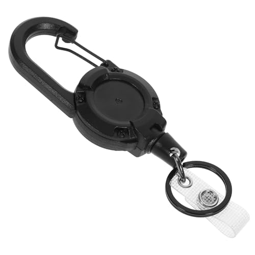 STOBOK Ausweiskassette Halter klein Karte beutelclips beutelklammer Ausweisclip keychain trip Robuste Schlüsselanhänger-Schnalle Trageschnalle für den Rollen-Schlüsselanhänger Abs Black STOBOK Ausweiskassette Halter klein Karte beutelclips beutelklammer Ausweisclip keychain trip Robuste Schlüsselanhänger-Schnalle Trageschnalle für den Rollen-Schlüsselanhänger Abs Black von STOBOK