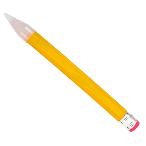 STOBOK Bleistift Apfel-federmäppchen Wachsmalstift Lustiges Briefpapier Zeichenstift Große Schreibstifte Partygeschenke Schulbedarf Bastelstifte Lustige Schreibstifte Pvc-folie Yellow von STOBOK