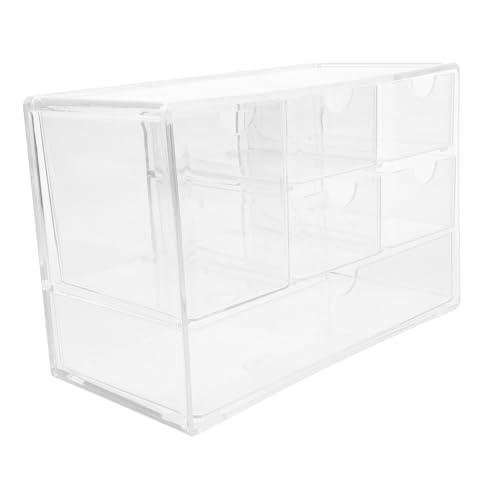 STOBOK Transparente Für Schreibwaren Make Up Schublade Schreibwarenbehälter Make Up Organizer Schreibtisch Organizer Schreibtisch Organizer Und von STOBOK