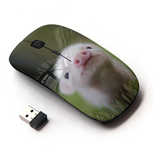 STPlus Niedlich Schwein Tier 2,4 GHz Wireless drahtlose Maus mit ergonomischem Design und Nano-Empfänger von STPlus