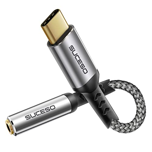 SUCESO USB C auf 3.5mm Klinke Adapter USB C Aux Adapter auf Kopfhörer Jack Audio für Samsung S22/S21/S20 FE/Note 20/10, Huawei P40/P30/P20 Pro, Mate40/30/20 Pro, Pixel 4/3, 8/7T, usw SUCESO USB C auf 3.5mm Klinke Adapter USB C Aux Adapter auf Kopfhörer Jack Audio für Samsung S22/S21/S20 FE/Note 20/10, Huawei P40/P30/P20 Pro, Mate40/30/20 Pro, Pixel 4/3, 8/7T, usw von SUCESO