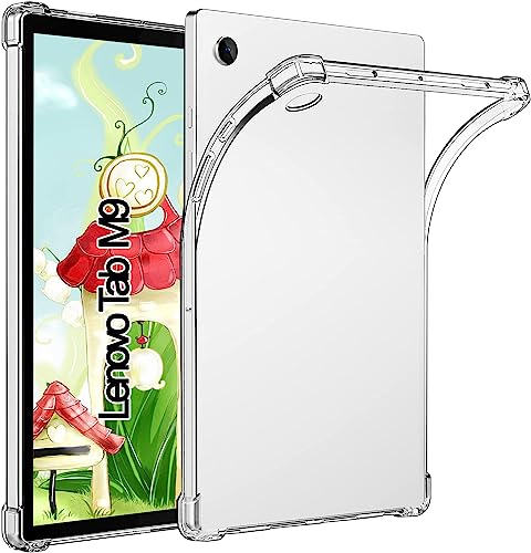 TPU Silikon Hülle für Lenovo Tab M9 9 Zoll (TB310FU), Verstärkt Ecken TPU Bumper Rückenschutzhülle, [Stoßfest] [Kratzfest], Transparent von SUEEWE