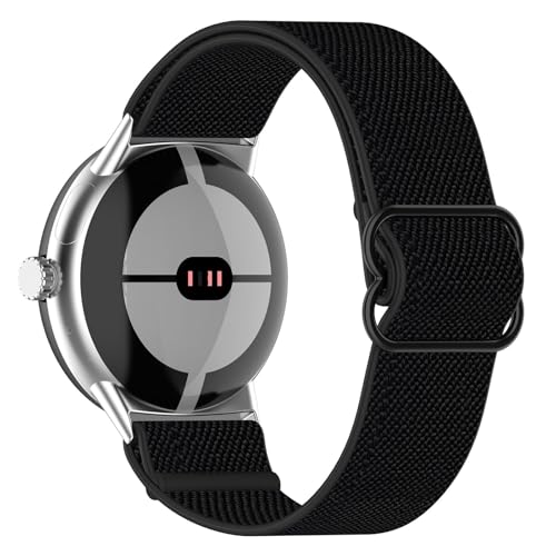 SUGARJAR Nylon Armband Kompatibel mit Google Pixel Watch 3 41mm/Pixel Watch 2/1,Weich Sport Ersatzarmband für Google Pixel Watch 3 41mm(2024)/2(2023)/1(2022) für Damen Herren von SUGARJAR