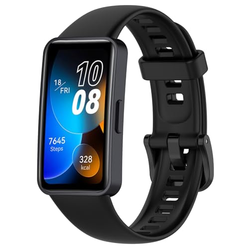 SUGARJAR Silikon Armband Kompatibel mit Huawei Band 8/Huawei Band 9,Weich Sport Ersatzarmband für Huawei Band 8/Huawei Band 9 NFC für Damen Herren von SUGARJAR