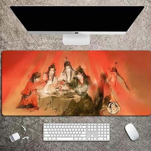 Anime Mauspad Mo Dao Zu Shi Gaming Mousepad 30x80cm LAN Wangji Wei Wuxian Mauspad Rutschfestes Office Mauspad für Laptop Desktop (11, 30x80cm) von SUIBOZ