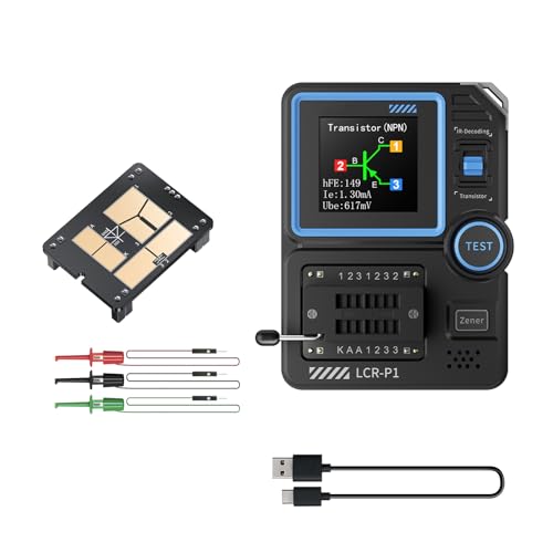 Multifunktionsmessgerät Transistor-Tester Diode Triode Kapazität Widerstand Meter USB Wiederaufladbarer Detektor von SUMMITDRAGON