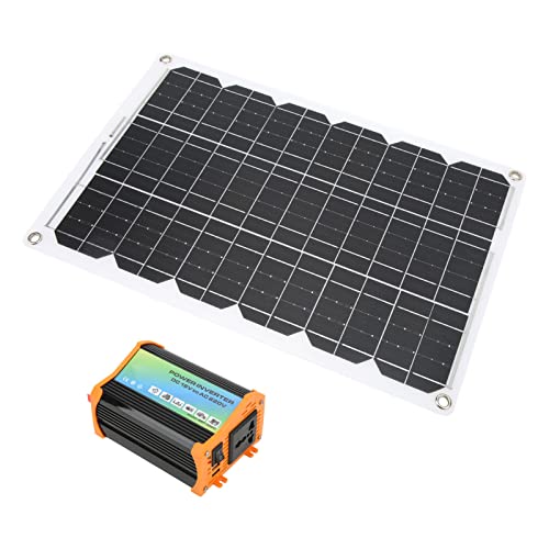 300-W-Wechselrichter-Solarpanel-Kit, Solarladegerät für Outdoor-Aktivitäten (Black) von SUNGOOYUE