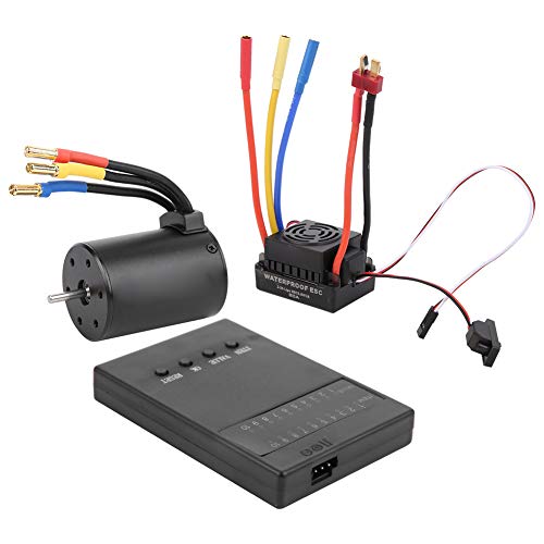 3650 3100KV Bürstenloser Motor Wasserdichter ESC 60A BEC CNC Hohes Drehmoment für 1/10 RC-Car von SUNGOOYUE