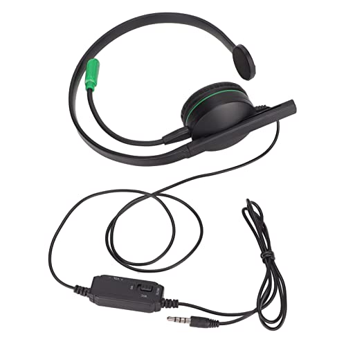 Einohr Gaming Headset, S481 3,5mm ABS Stereo Kabel Einohr Headset mit Mikrofon und In Line Steuerung für One von SUNGOOYUE