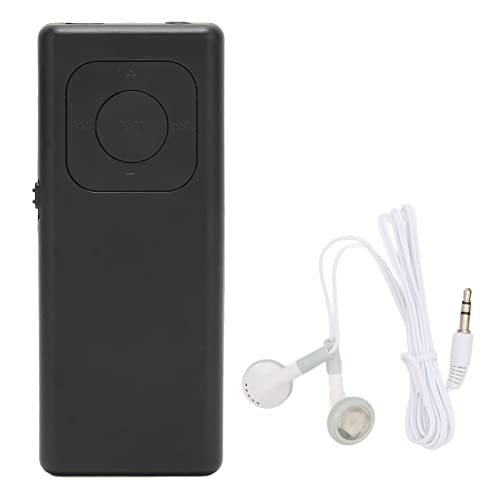 MP3-Musik-Player, Verlustfreier Sound, 64G-Speicherkarte, Tragbar, für Studenten, Reisen, Arbeit (Black) von SUNGOOYUE