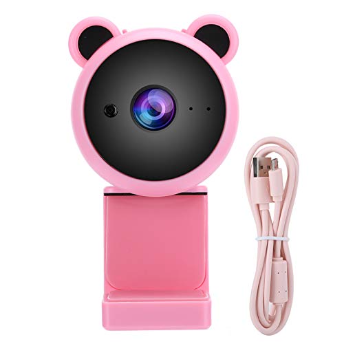 SUNGOOYUE 1080P-Webcam mit Mikrofon, Plug-and-Play-USB-Computer-HD-Kamera, Videoaufzeichnung, Digitale Webcam, Integriertes Mikrofon für Live-Übertragung (Rosa) von SUNGOOYUE