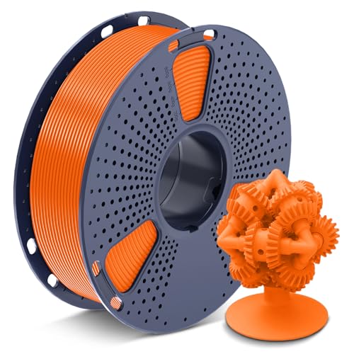 SUNLU ASA Filament 1.75mm, UV Regen Hitzebeständig und robust, ideal für den Druck von mechanischen Funktionsteilen im Freien, 0.9kg Spool, ASA Orange von SUNLU