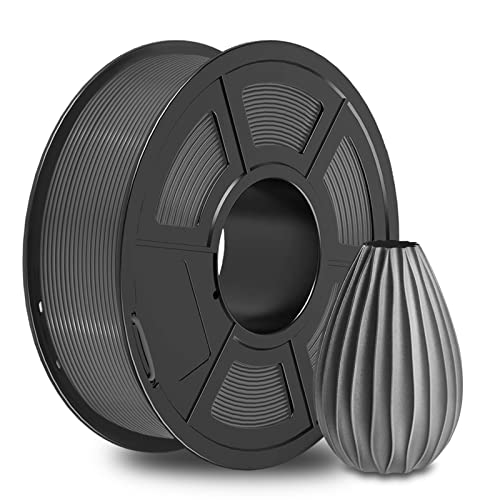 SUNLU PETG Filament 1,75 mm mit SUNLU Upgrade 1 kg Rolle, Maßgenauigkeit +/- 0,02 mm, für die meisten FDM 3D Drucker, Grau von SUNLU