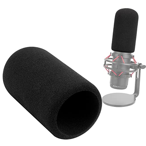 SUNMON HyperX QuadCast Pop-Filter Windschutzscheibe kompatibel mit HyperX QuadCast S Mikrofon - Mikrofon-Schaumstoff-Windschutzscheibe, Rauschunterdrückung, verbesserte Klangqualität, von SUNMON