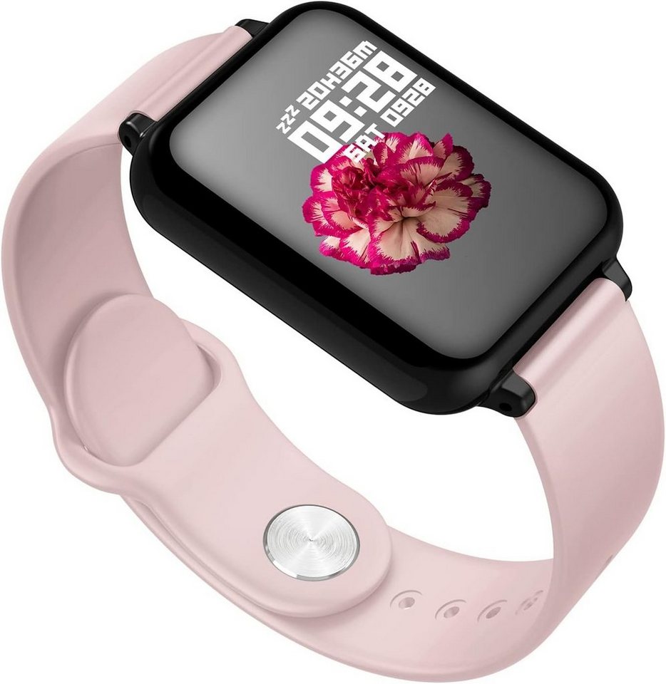SUPBRO Smartwatch (1,3 Zoll, Android iOS), Touch Farbdisplay Armbanduhr Fitness Tracker Sportuhr IP67 Wasserdicht von SUPBRO