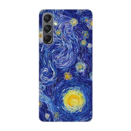 SUPER FABRIQUE Transparente Schutzhülle für Samsung Galaxy, bedruckt in Frankreich, Van Gogh, Sternennacht – Galaxy A34 von SUPER FABRIQUE