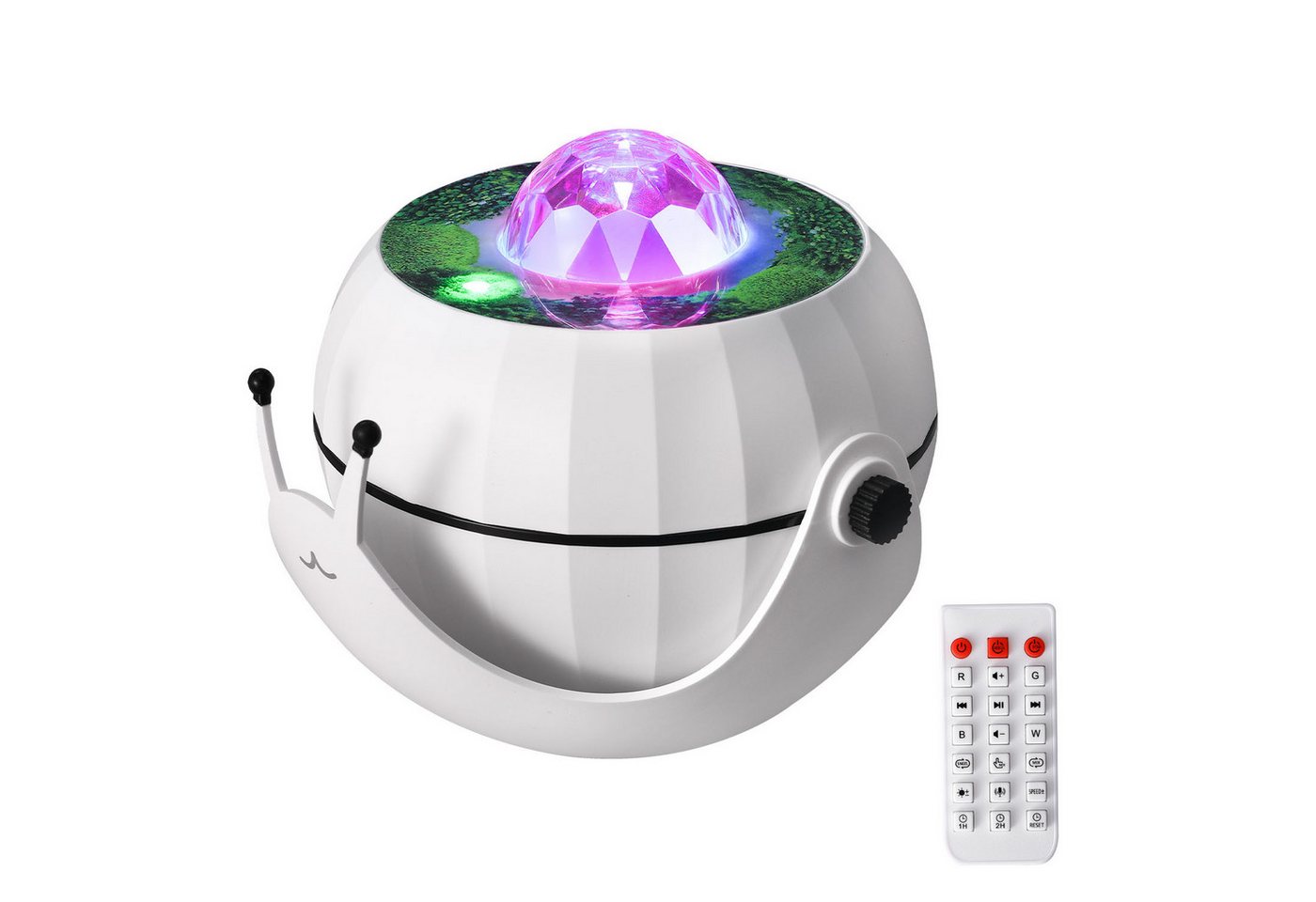 SURFOU Diaprojektor LED Sternenhimmel Projektor, Schnecke Galaxy Projector für Kinder, Projektor Licht Sternenhimmel Lampe für Kinder Party Dekoration von SURFOU