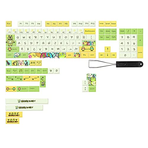 SVRITE Fünfseitige Sublimations-Tastenkappe mit 135 Tasten für Mechanische Tastatur-Tastenkappen von SVRITE