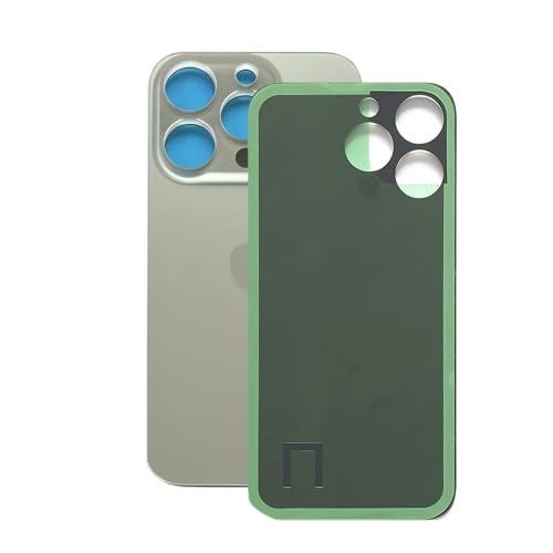 SVV Backcover (Akkudeckel) passend für iPhone 15 Pro. Ersatzrückglas mit vergrößertem Kameraloch für einfache Montage. OEM (Grau) von SVV