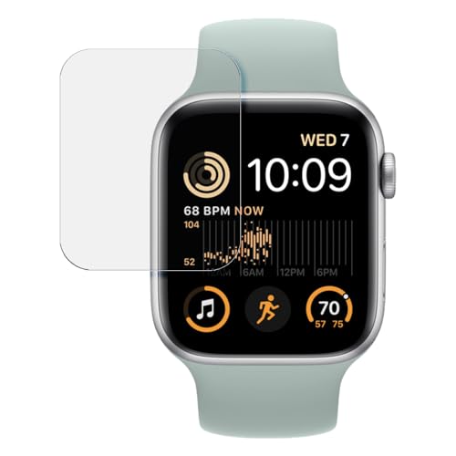 SWIDO Displayschutzfolie für Apple Watch SE 2022 44mm [3 Stück] Kristall-Klar, Extrem Kratzfest, Schutz vor Kratzer, Folie, Glasfolie, Displayschutz, Schutzfolie, Panzerfolie von SWIDO