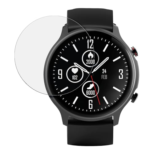 SWIDO Displayschutz kompatibel mit Hama Smartwatch Fit Watch 6910 GPS [4 Stück] Kristall-Klar, Hoher Härtegrad, Schutz vor Kratzer, Folie, Schutzfolie, Displayschutzfolie, Panzerglas Folie von SWIDO