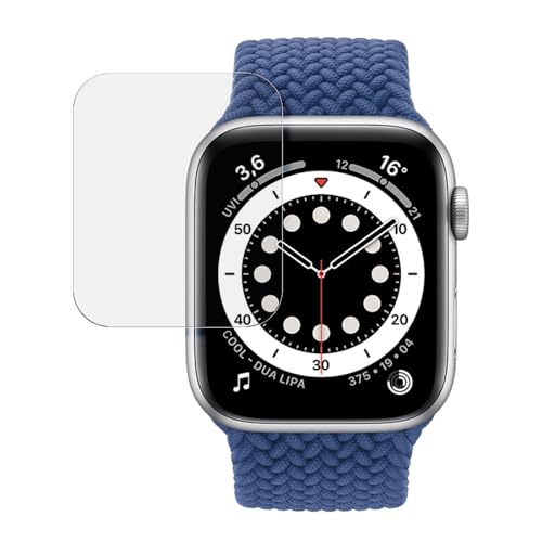 SWIDO Displayschutzfolie für Apple Watch Series 6 (44mm) [3 Stück] Kristall-Klar, Extrem Kratzfest, Schutz vor Kratzer, Folie, Glasfolie, Displayschutz, Schutzfolie, Panzerfolie von SWIDO