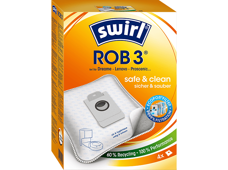 SWIRL - Swirl® ROB 3® EcoPor® Staubsaugerbeutel von SWIRL