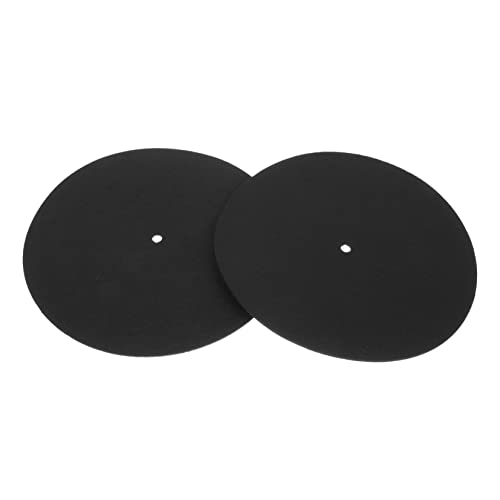 SWOOMEY 2Stücke Drehtischmatte Filz Schutzmatte Dicke rutschfest Antistatisch Für Vinyl Platten Schallplatten Schützt Vor Vibrationen SWOOMEY 2Stücke Drehtischmatte Filz Schutzmatte Dicke rutschfest Antistatisch Für Vinyl Platten Schallplatten Schützt Vor Vibrationen von SWOOMEY