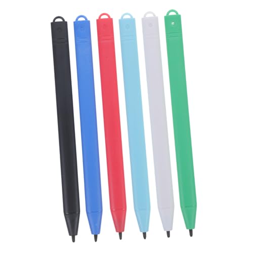 SWOOMEY 6 Stück LCD Farbstift LCD Zeichenbrett Stift Tablet Schreibstift Kinder Tablet Stift Ersatz Zeichenstift LCD Schreibtablett Zusätzliche Stifte Kinder Pinsel von SWOOMEY