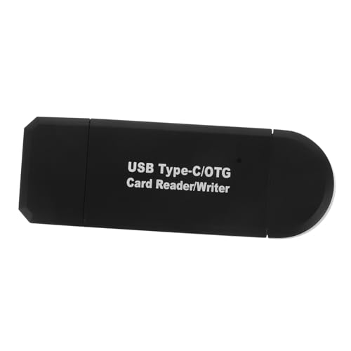 SWOOMEY Typc-kartenleser USB-hub-Adapter USB-lesegerät Tragbares Lesegerät USB-c-Brenner USB c Speicherleser Laptop Konverter Vielseitiger Leser Abs Black von SWOOMEY