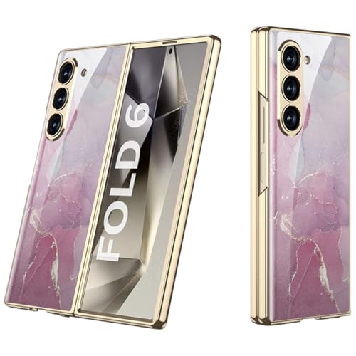 SWZ Kompatibel mit Samsung Galaxy Z Fold 6-5G Hülle(2024)+3D Panzerfolie[Ultra Dünne]-[Bumper]-[Stoßfeste] 3D Glas Schutzhülle Handyhülle für Samsung Galaxy Z Fold 6-Mehrfarbig-15 von SWZ