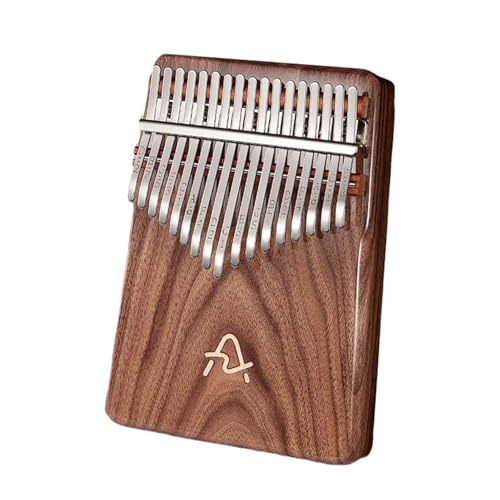 SXTYYH Kalimba 17/21 Tasten Schwarzer Nussbaum Fingerklavier for Anfänger Daumenklavier Mit Stimmhammer Werkzeugsatz Tragbar Musikinstrument(17 tones) von SXTYYH