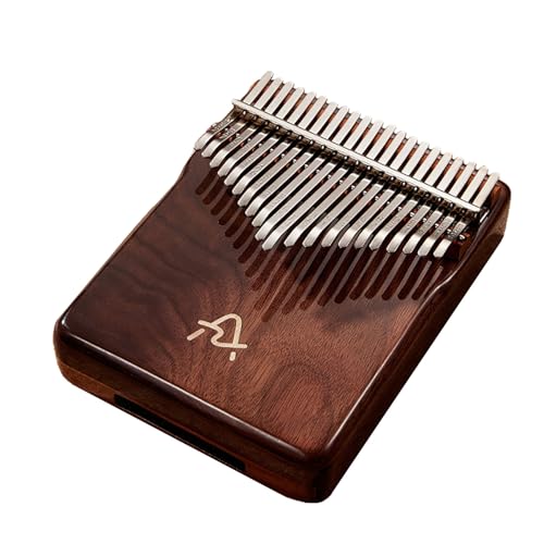 SXTYYH Kalimba 17/21 Tasten Schwarzer Nussbaum Fingerklavier for Anfänger Daumenklavier Mit Stimmhammer Werkzeugsatz Tragbar Musikinstrument(21 tones) von SXTYYH