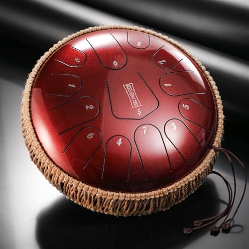 SXTYYH Legierung Stahlzungentrommel 12 Note 13 Zoll Handpan-Trommel Satz Percussion Instrument Mit Tasche, Schlägeln for Konzert, Meditation, Yoga(A) von SXTYYH