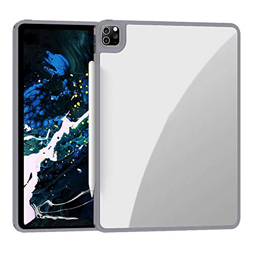 Tasche für iPad Pro 12,9 Zoll 2020, TPU Transparent Case Stoßdichte Soft-Tablet-Schutzhülle for iPad Pro 11 Zoll 2020 (Farbe : Gray, Größe : IPad Pro 11 2020) von SXWVSDHY