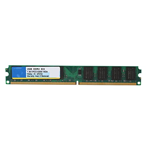 DDR2 Speicherbank, PC2-4200 533 MHz 2G 240Pin, Integrierte Chips, Hochgeschwindigkeitsbetrieb, 5,28 X 0,75 X 0,16 Zoll Speicherbank für Desktop-Motherboard von SYH&AQYE