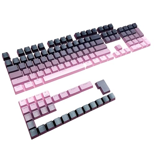 SYJHHWGS Ergonomische OEM Höhe Tastenkappen-Set vorne bedruckt Double Shot Keycap mit Durchschein für mechanische Tastaturen von SYJHHWGS