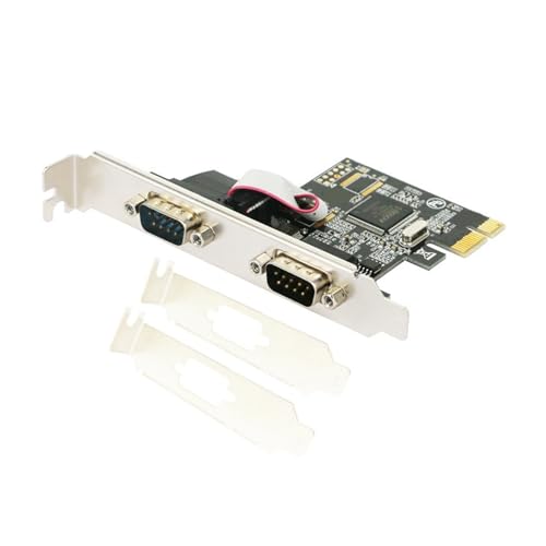 SYJHHWGS PCIe Erweiterungskarte 2 Port PCIE Industrial Konverter Adapter MCS9900 Controller für Desktop-PC von SYJHHWGS