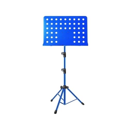 Notenständer Klappbarer Universal-Instrumentenständer, Violinen-Notenständer, Guzheng-Notenständer, Liederständer, Ständer Desktop-Notenständer(Blue,A) von SYLGXH