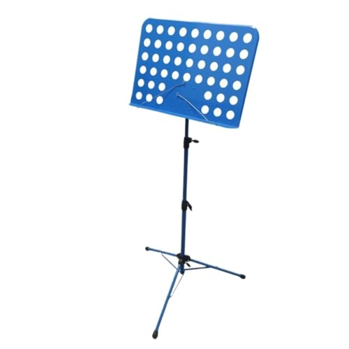 Notenständer Notenständer, Gitarrenzubehör, Zusammenklappbarer Notenständer, Tragbarer Notenständer, Notenständer For Violinkonzerte Desktop-Notenständer(Blue) von SYLGXH